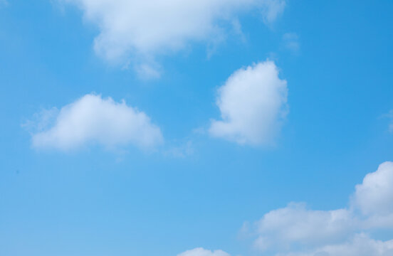 蓝天白云系列睛天夏季天空