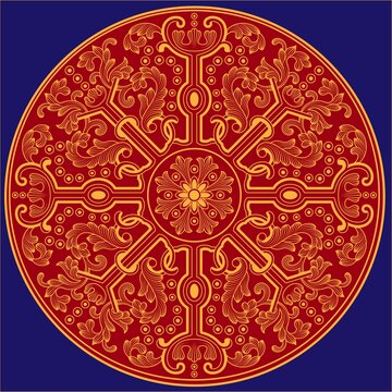 描金花纹