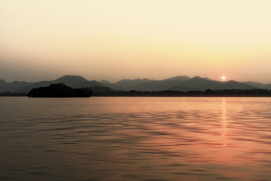 夕阳自然风光