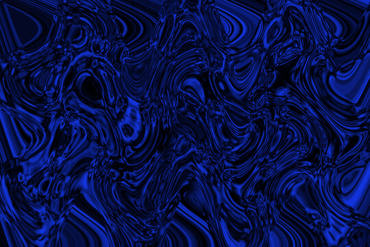 抽象蓝色流体画