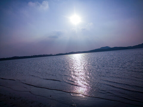 鄱阳湖落日