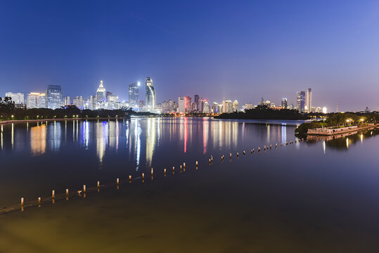 厦门筼筜湖夜景