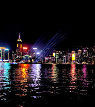 香港维港夜景灯光秀