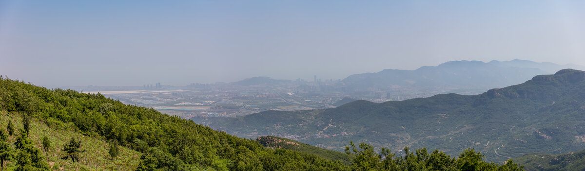 花果山风景区全景图