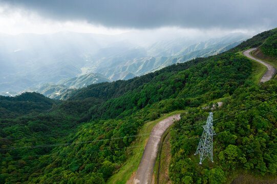 罗定风车山风电航拍