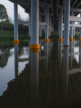 桥梁建筑特写