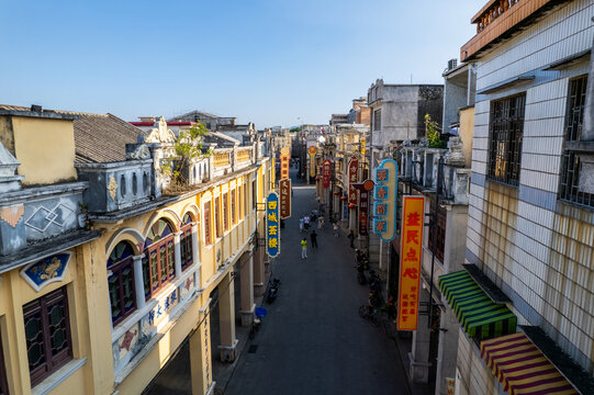 珠海珠海斗门骑楼老街拍摄地