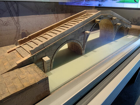 古代桥梁模型当湖第一桥