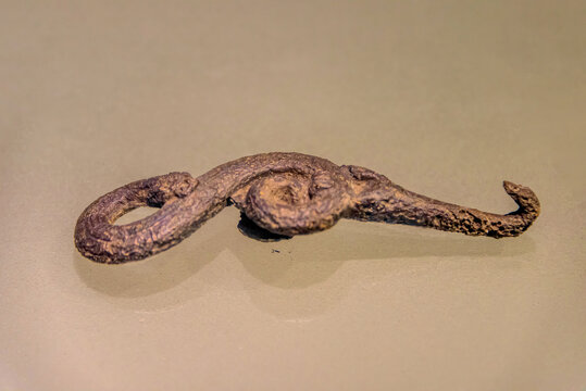 三峡博物馆战国蛇形带钩