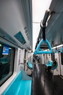 上海地铁轨道交通车厢内部空间