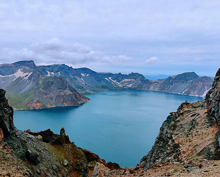 长白山北坡天池风景