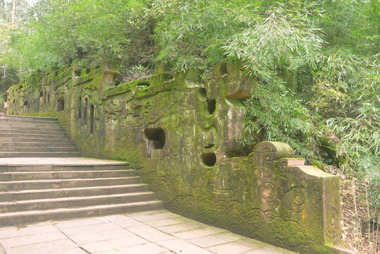 蒙顶山茶文化浮雕皇茶进京图