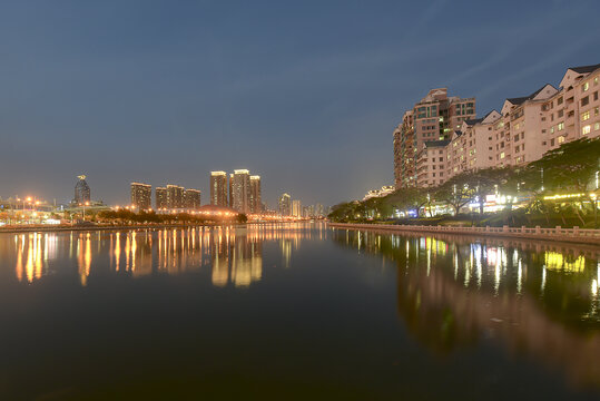 厦门筼筜湖夜景