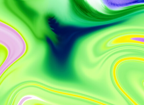 绿色抽象旋涡底纹