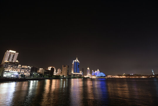 青岛海滨夜景