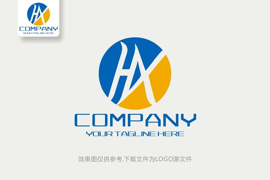 HX字母标志互联网LOGO