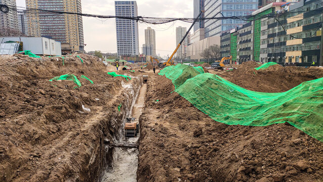 市政管道建设开沟挖渠