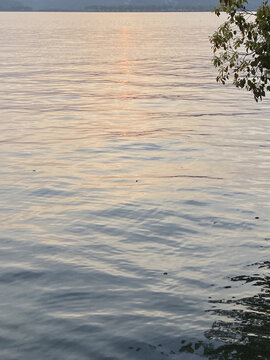 西湖落日