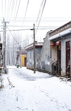 乡村雪景