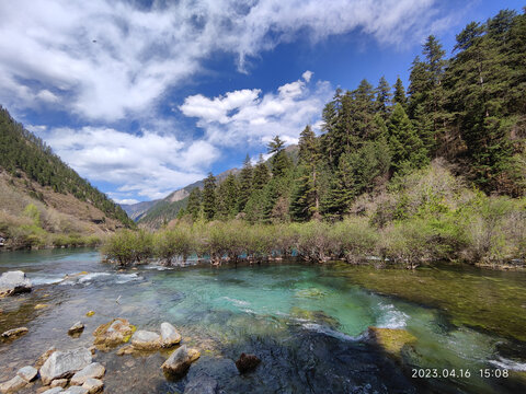 九寨沟山川湖泊