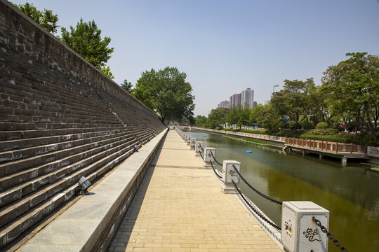 西安环城公园护城河