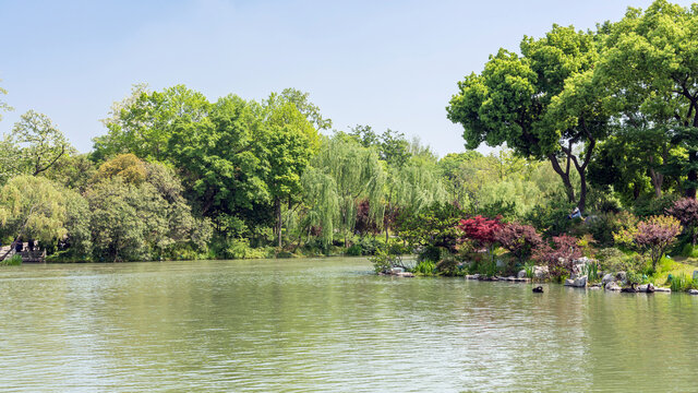 扬州瘦西湖湖景