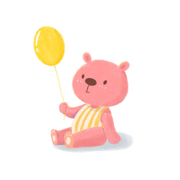 小熊和气球