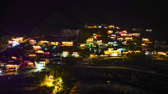 黔北民居夜景