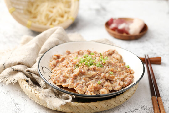 头菜肉饼