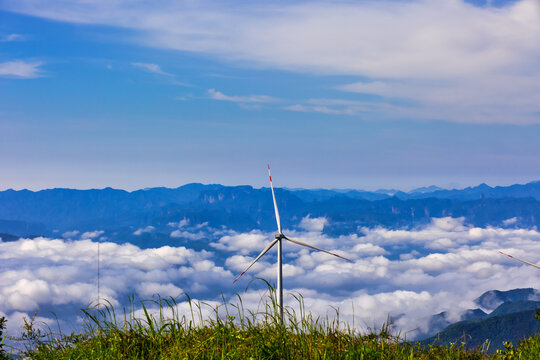 高海拔风力发电绿色清洁能源