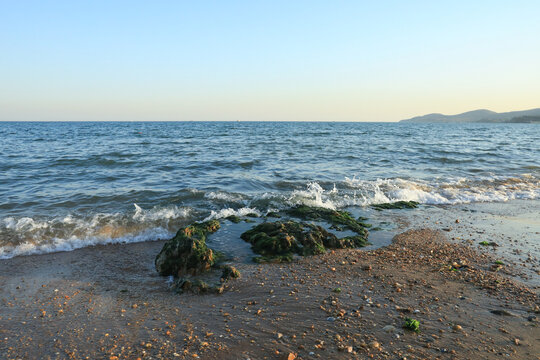 大海海水海浪花海边