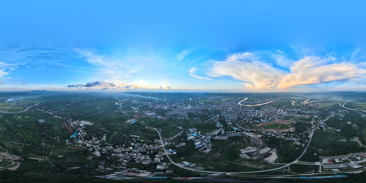 宁明县城全景图