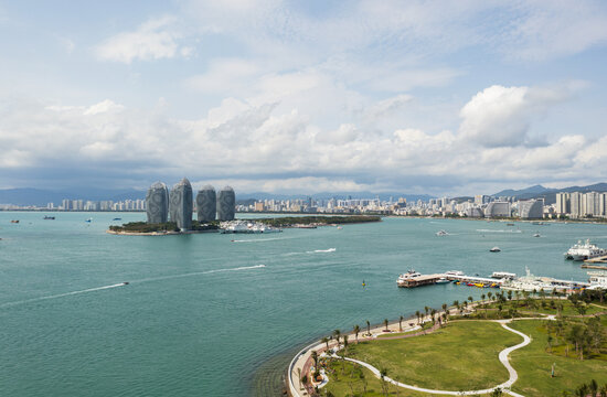 三亚凤凰岛海港风景