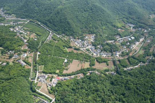 山区村庄航拍