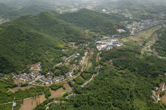 山区村庄航拍