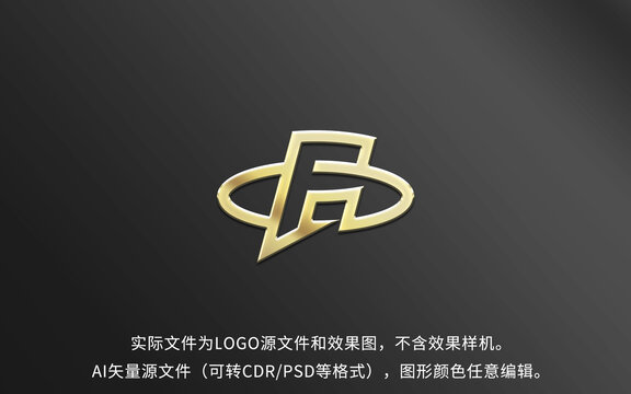 F字母LOGO标志设计