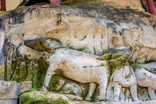 中国重庆大足石刻宝顶山景区