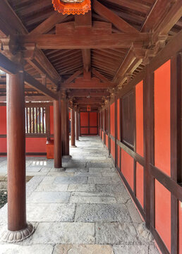 中式建筑长廊