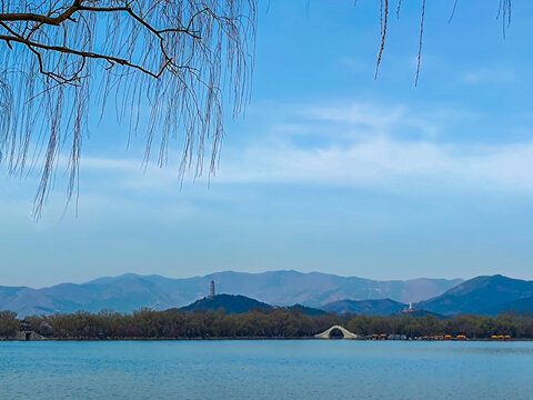 颐和园山水风光