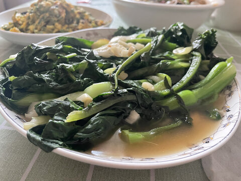 蒜泥炒青菜