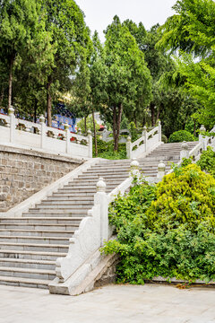 中式园林台阶