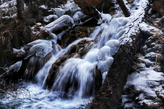 珍珠滩冰瀑