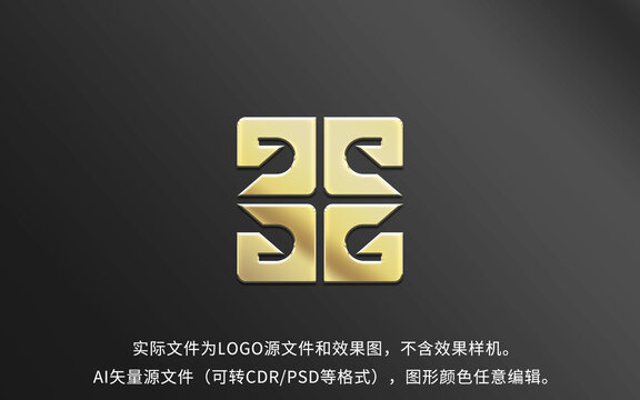 G字母龙凤凰LOGO标志设计
