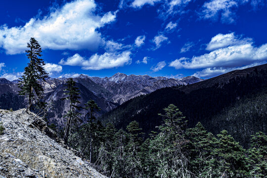 高原雪山