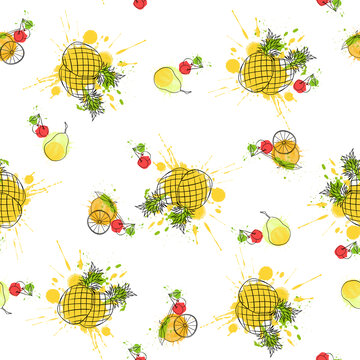 水果印花服装贴纸图案