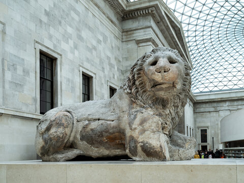 大英博物馆石狮雕像
