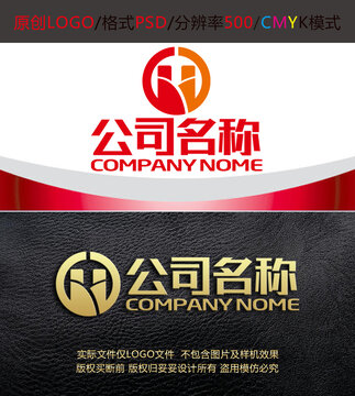 门窗合作五金字母logo设计