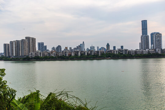 柳州江景城市风光