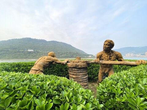 涪陵榨菜工艺雕塑