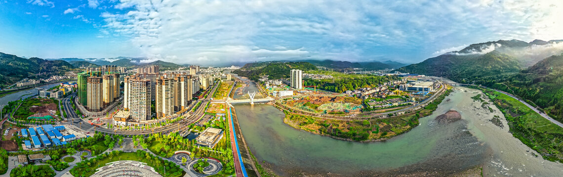 荥经新城大田工业区全景